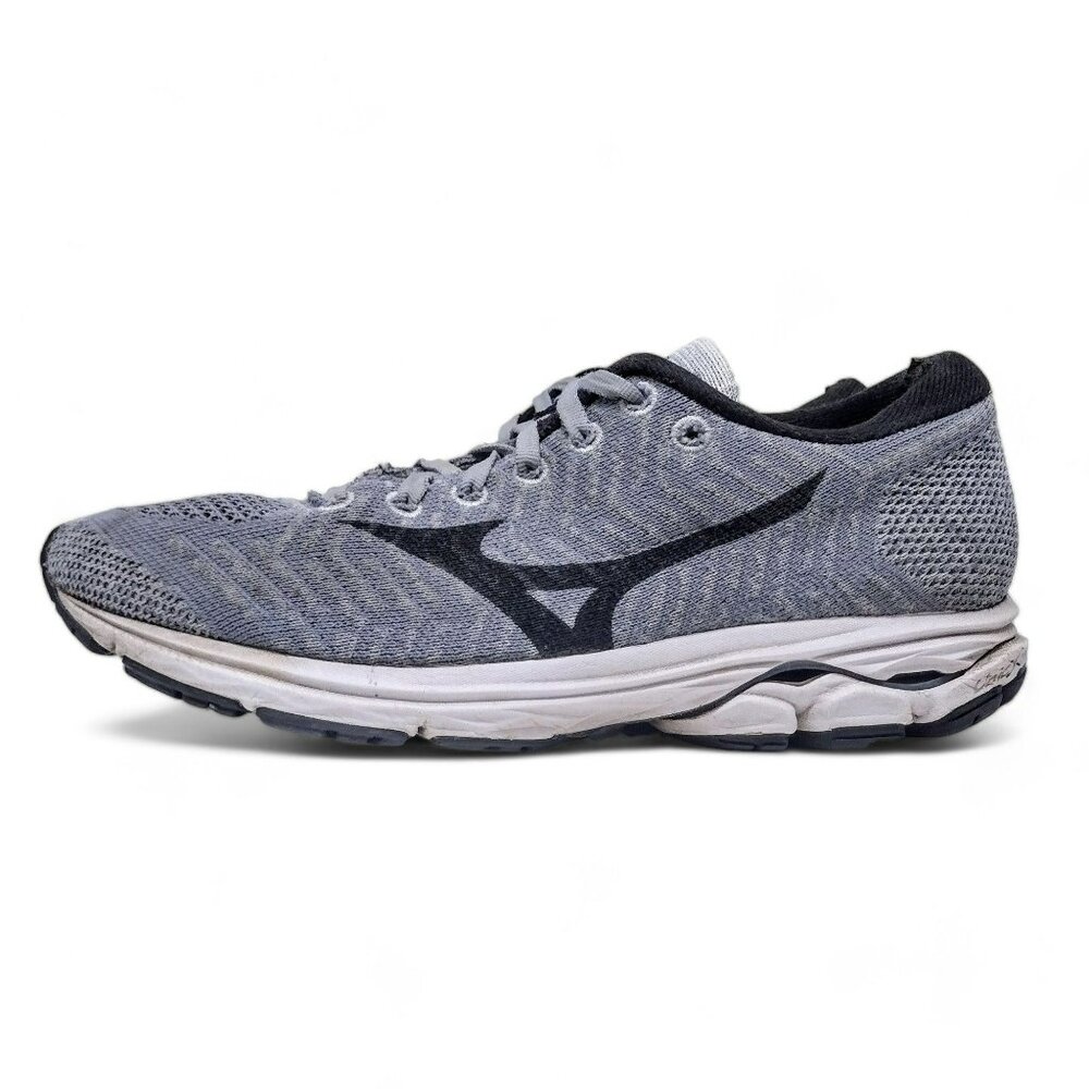 Mizuno Waveknit R2 Women's Size 8.5 Grey Black Running Shoes Sneakers Trainers